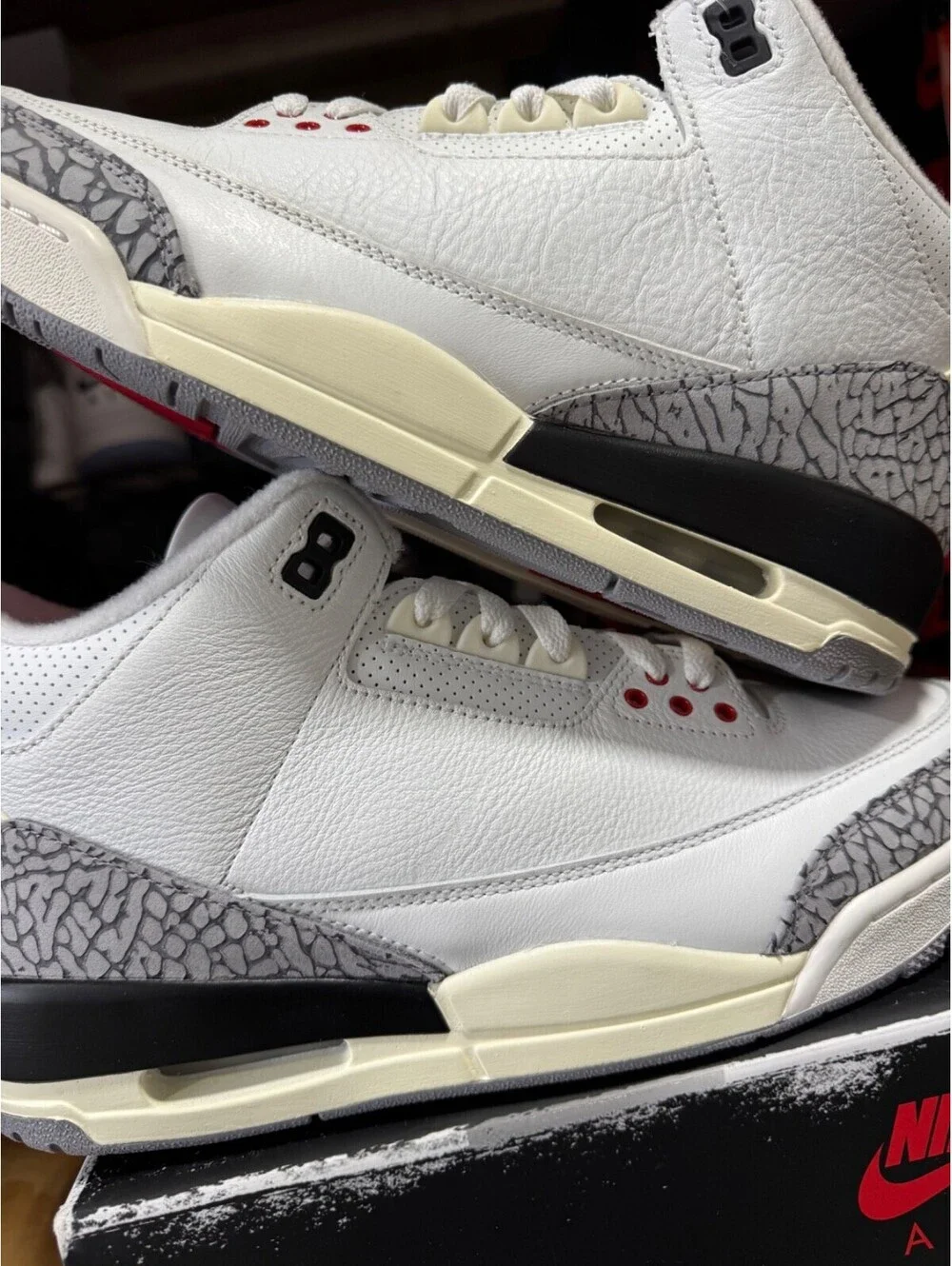 Air Jordan 3 Retro 'White Cement Reimagined' DN3707-100 NEW MENS SIZE 10